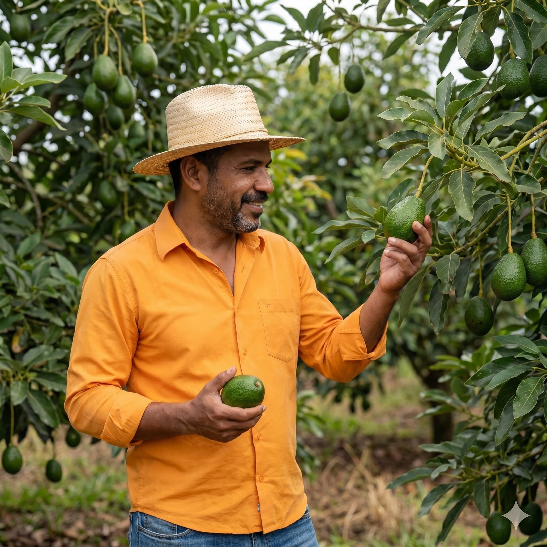 Productor del sector aguacatero