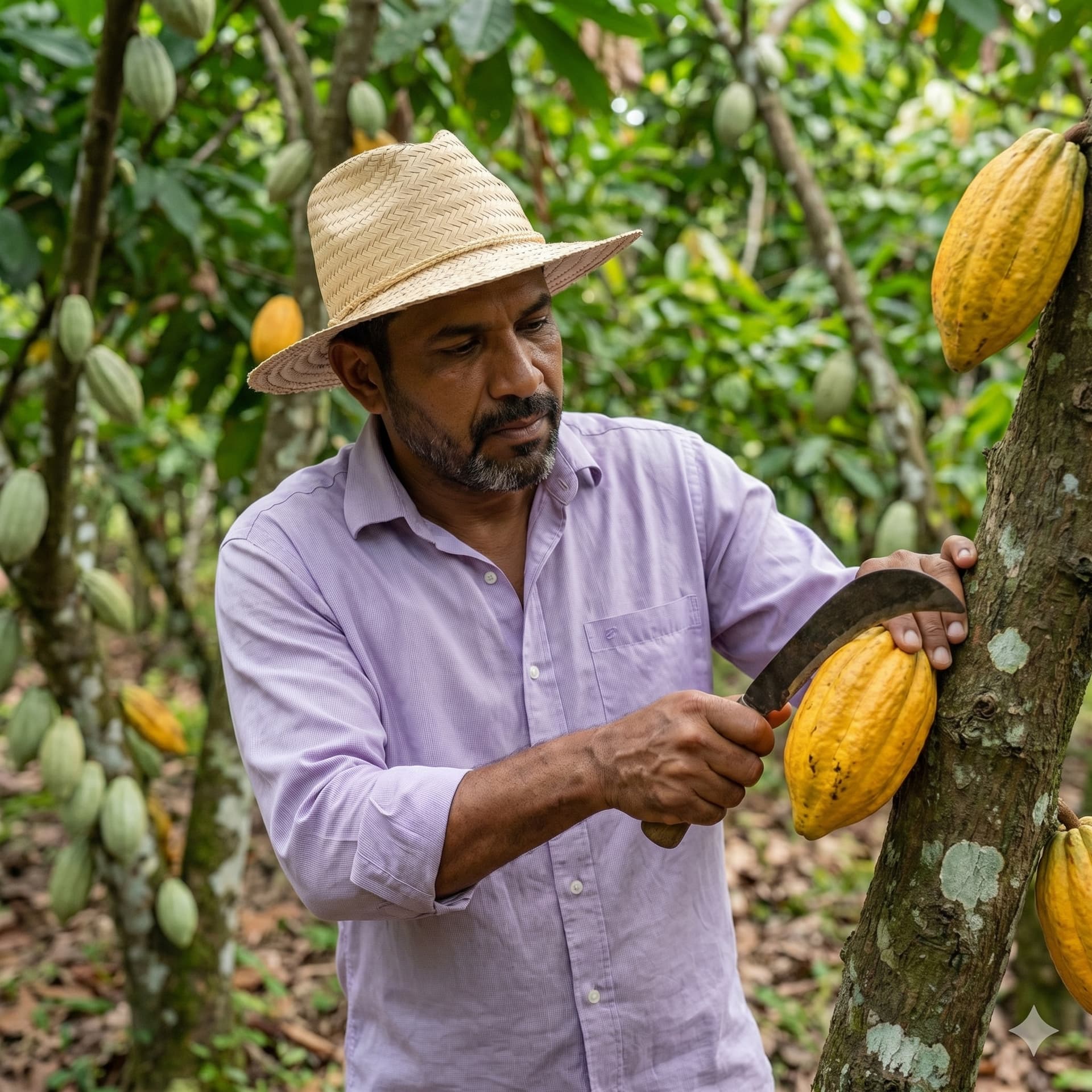 Productor del sector cacaotero