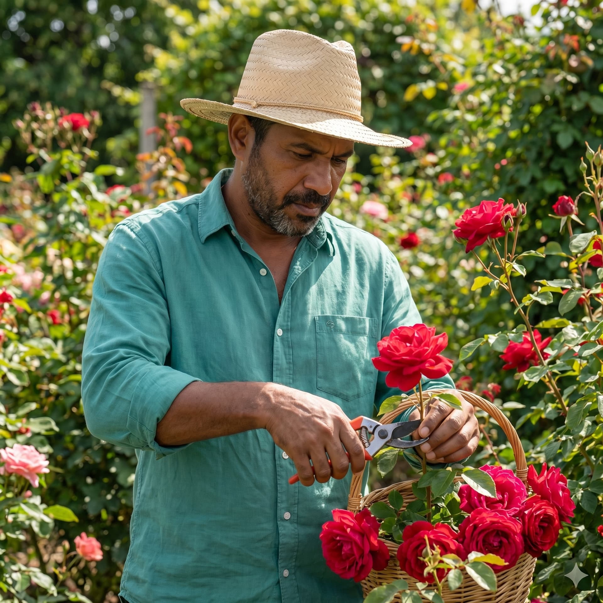 Productor del sector floricultor